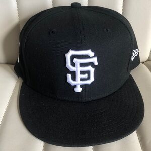 San Francisco giants custom flame new era fitted hat 7 3/4